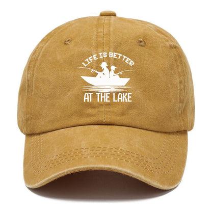 life is better at the lake Hat