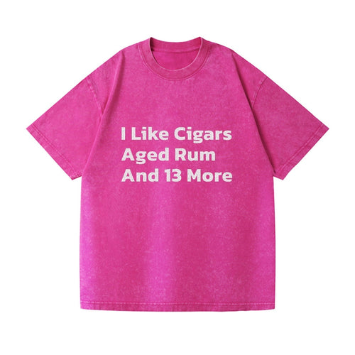 I Like Cigars Aged Rum And 13 More Vintage T-shirt