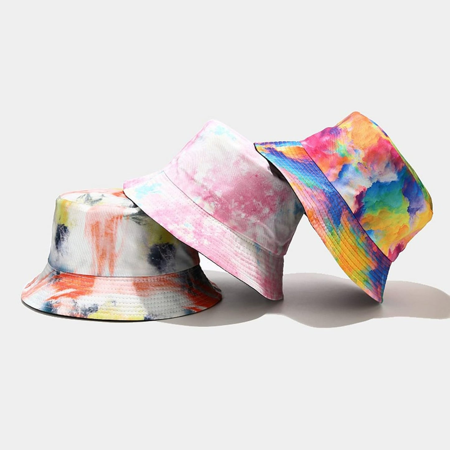 Pandaize Sombrero de cubo reversible con estampado unisex de doble cara 