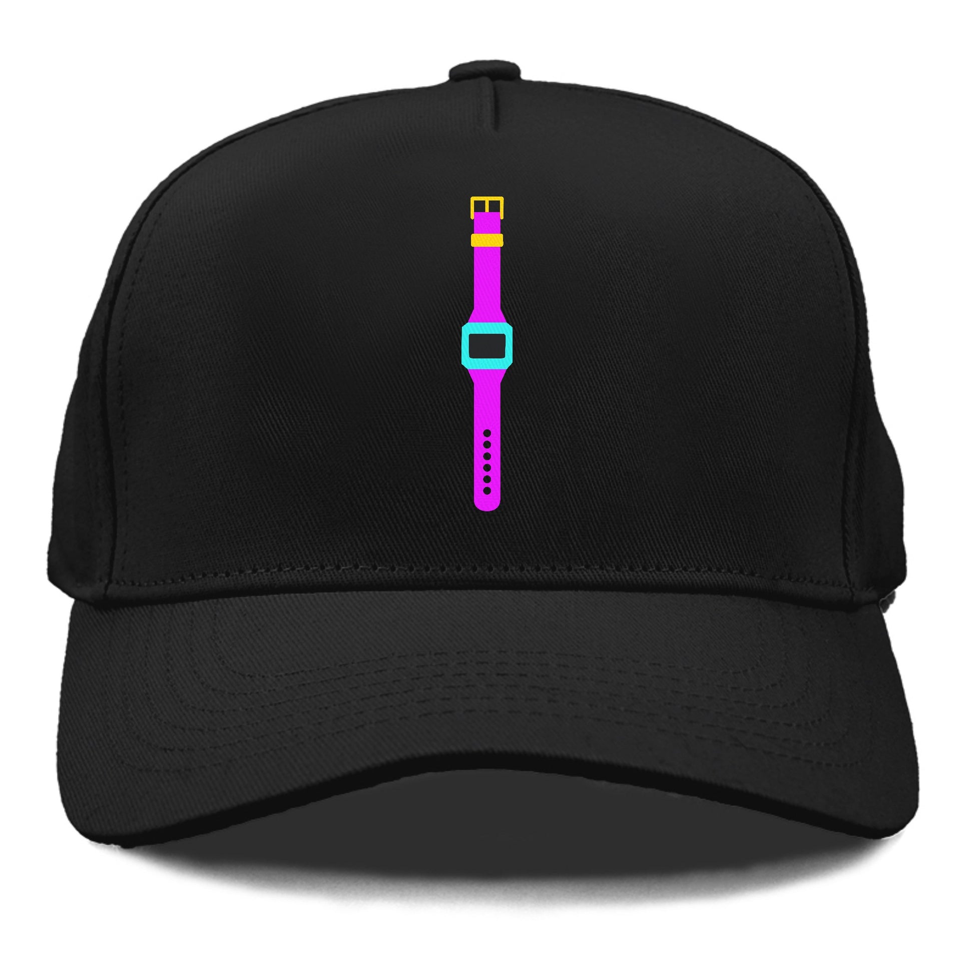 Retro 80s Watch Purple Hat