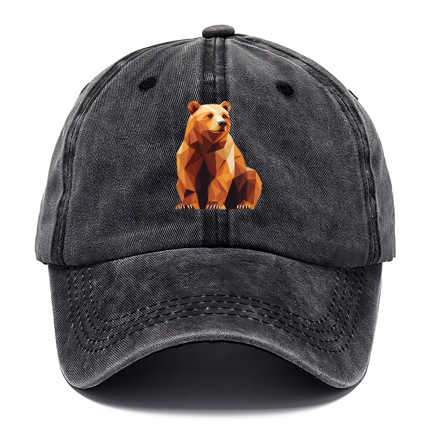 Geometric Bear in Rest Hat