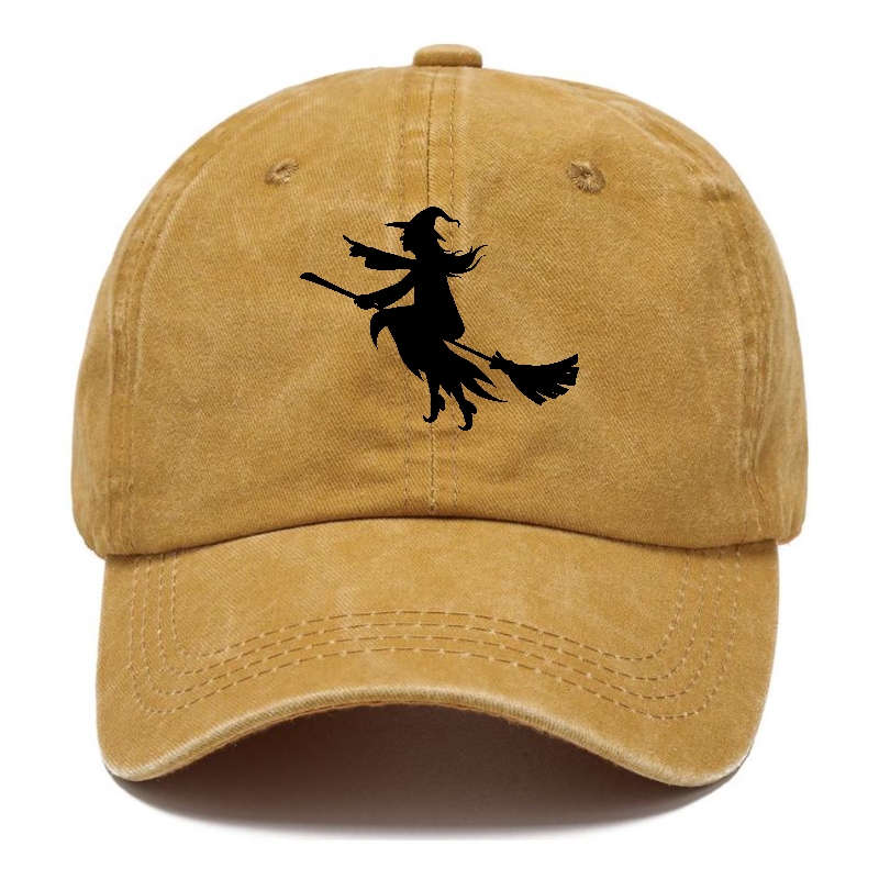 Witch On Broom 6 Hat