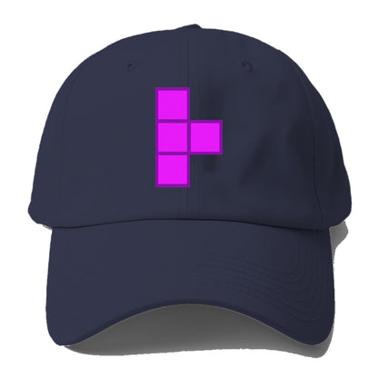 Retro 80s Tetris Blocks Purple Hat