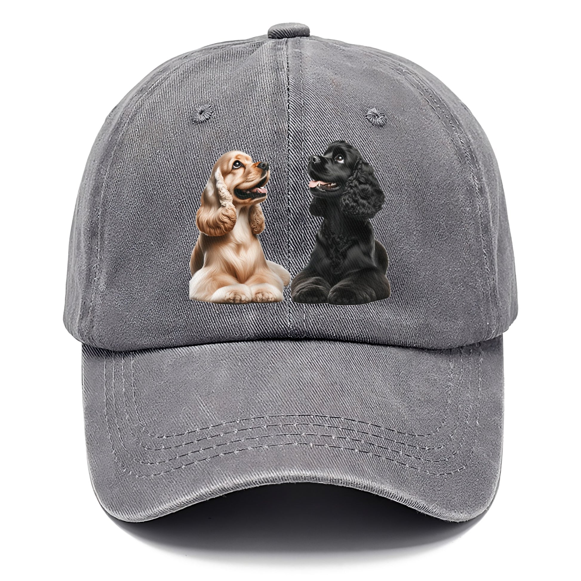 golden and black cocker spaniels Hat