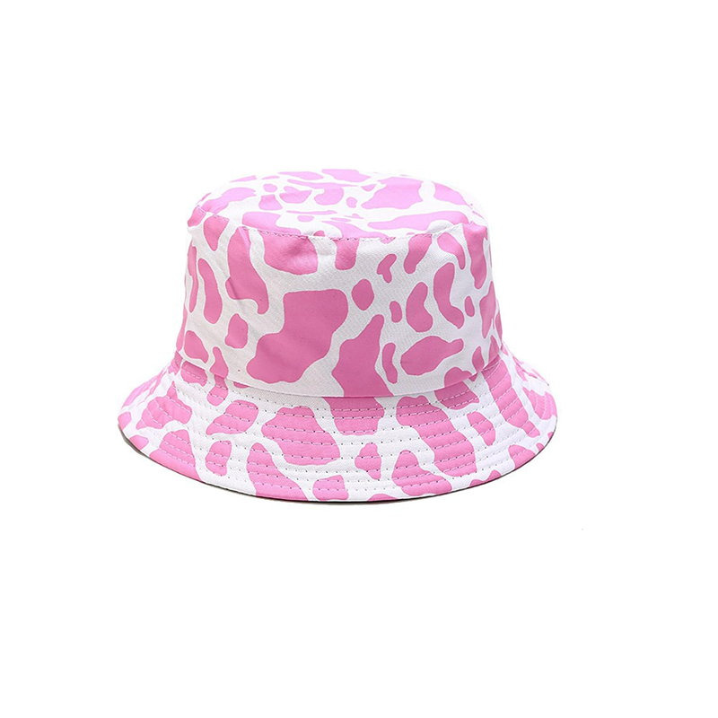 Pandaize Sombrero de cubo reversible con estampado unisex de doble cara 