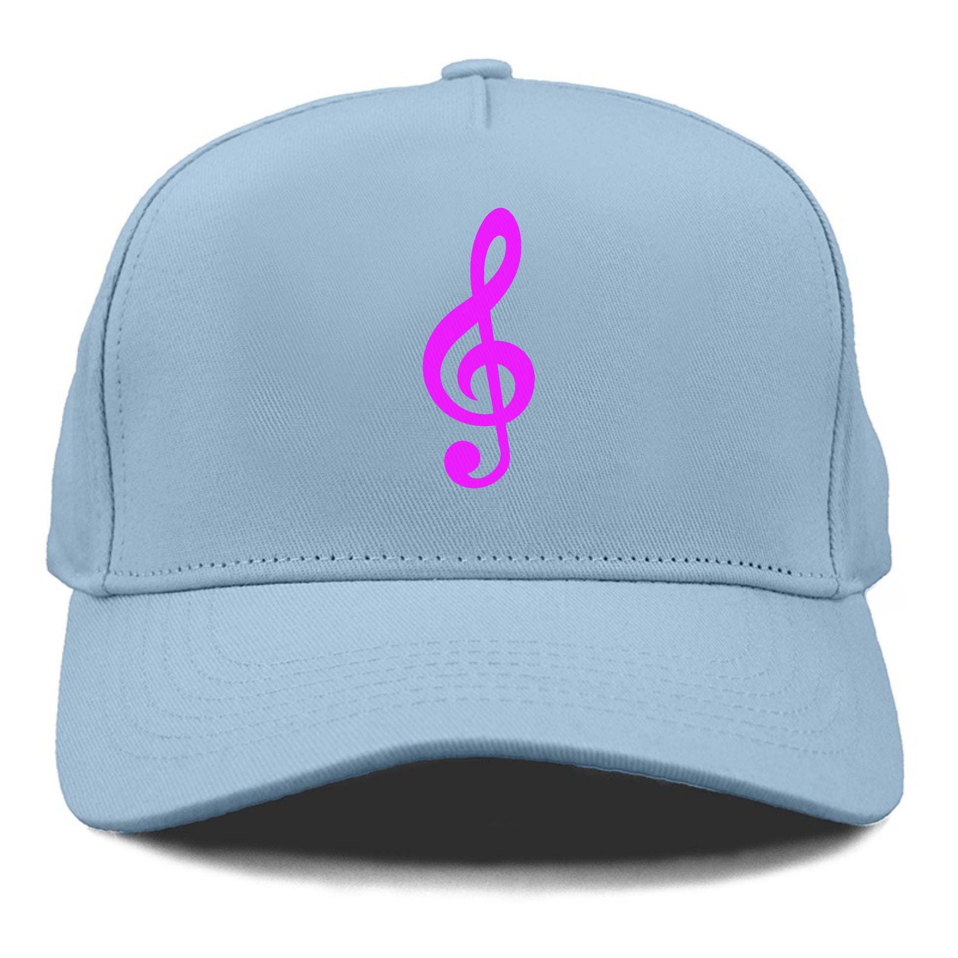 Retro 80s Music Note Purple Hat