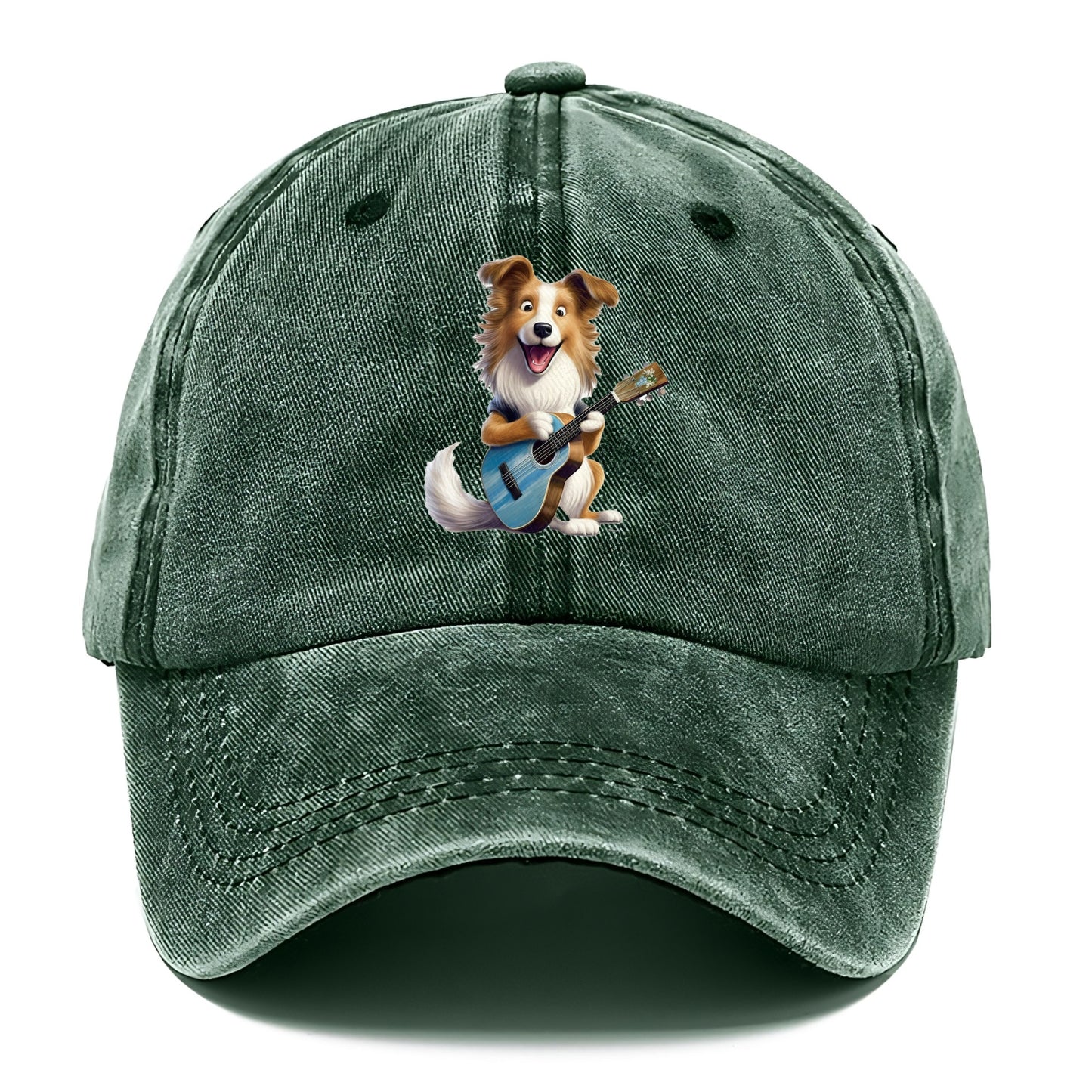 Shepherd Dog playing a guitar Hat