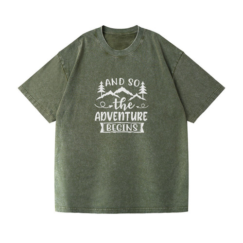 And So The Adventure Begins Vintage T-shirt