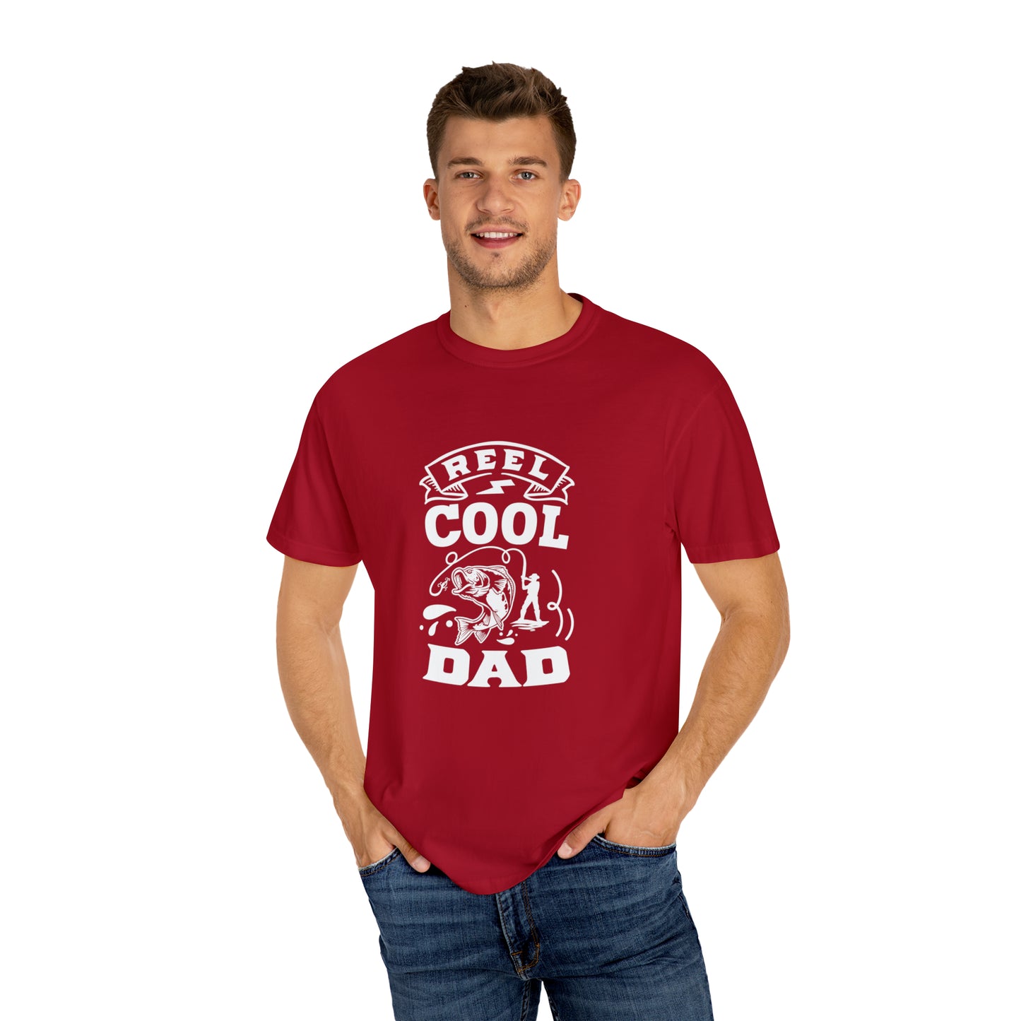 Reel Cool Dad camiseta blanca