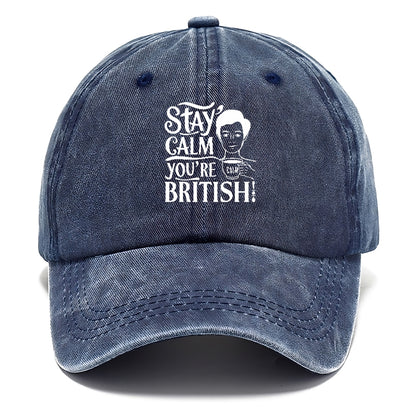 stay calm you're british Hat