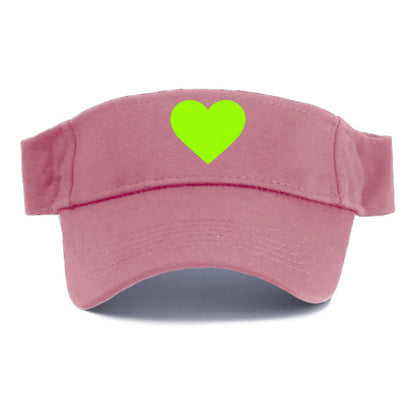 Retro 80s Heart Green Hat