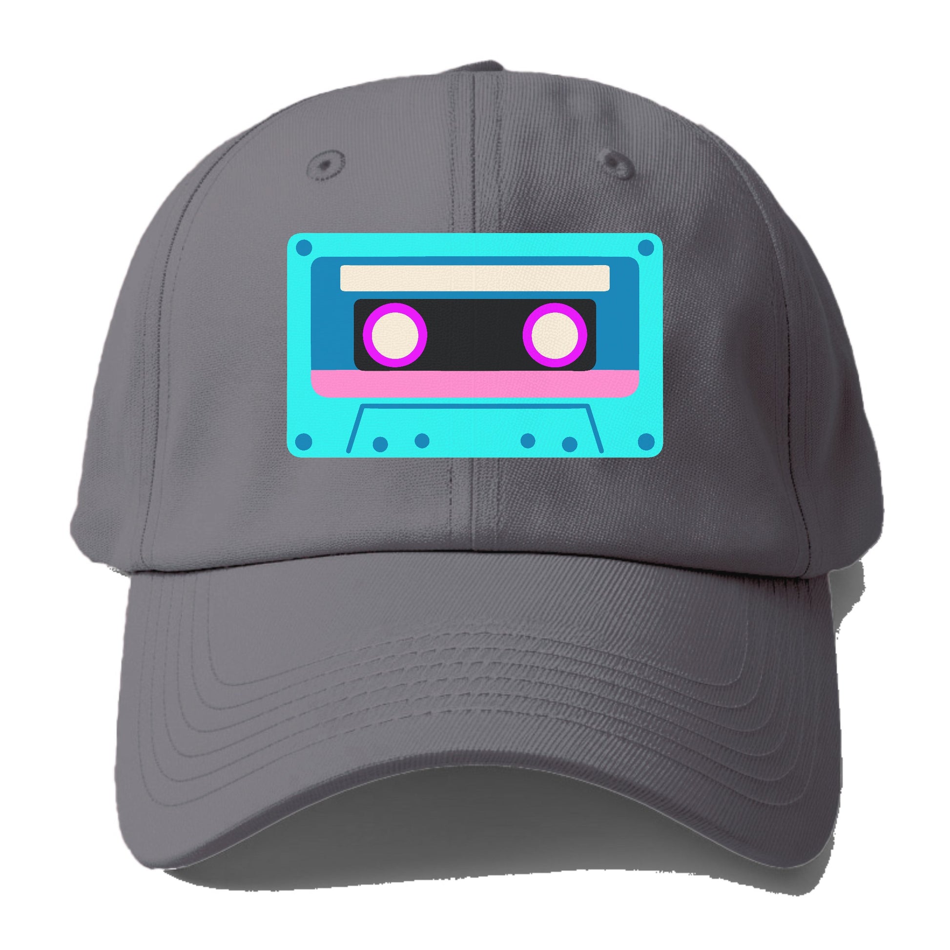 Retro 80s Cassette Blue Hat