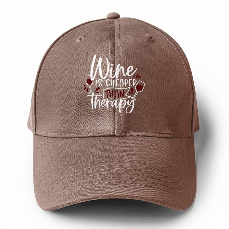 wine is cheaper than therapy Hat