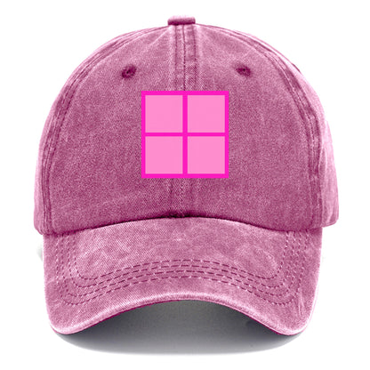 Retro 80s Tetris Blocks Pink Hat