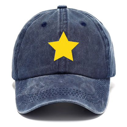 Retro 80s Star Yellow Hat