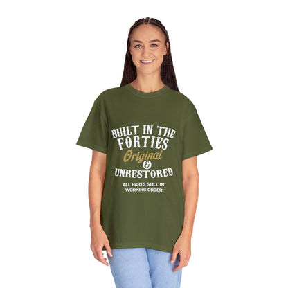 Classic Fortitude: The Witty T-shirt for Spirited 1940s Survivors