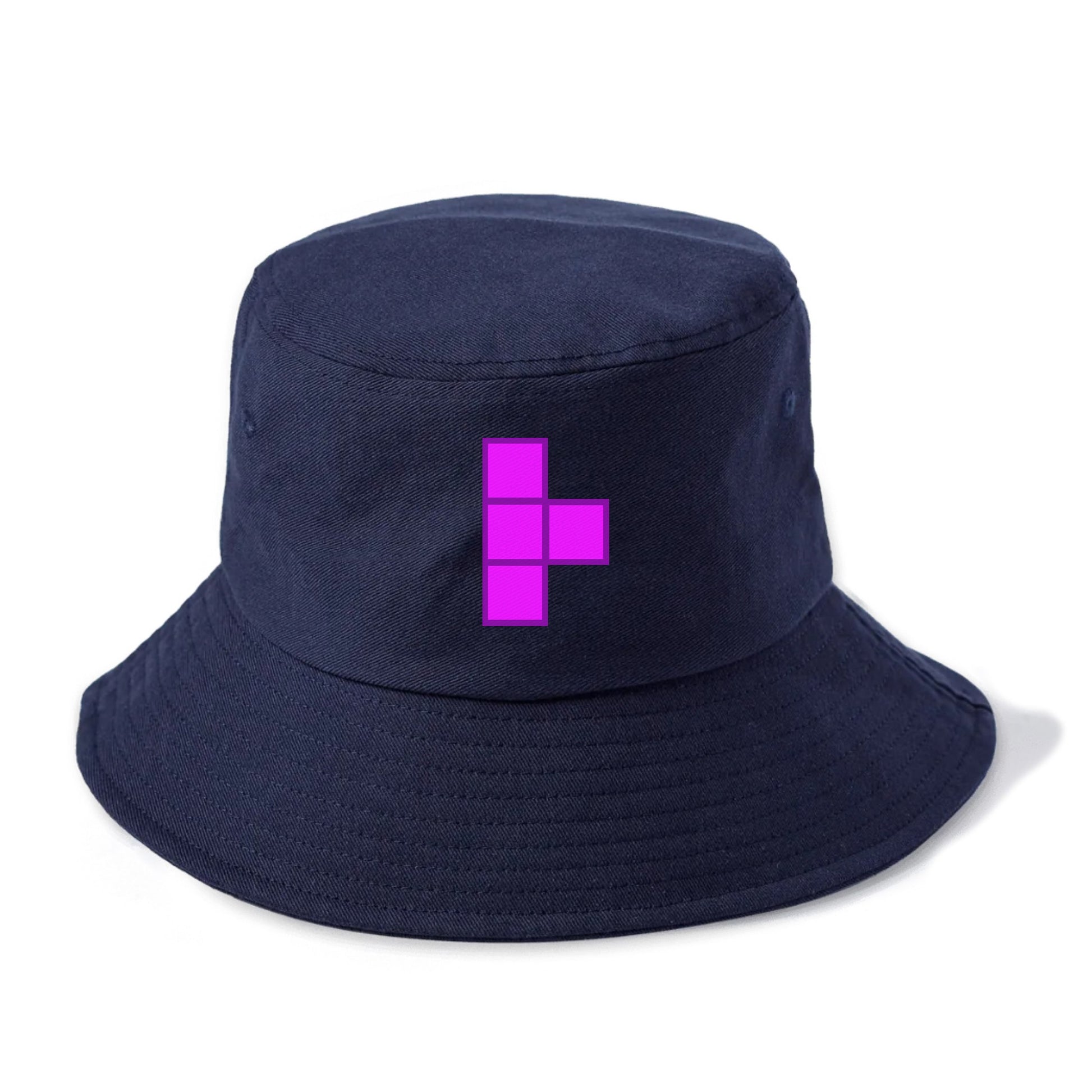 Retro 80s Tetris Blocks Purple Hat