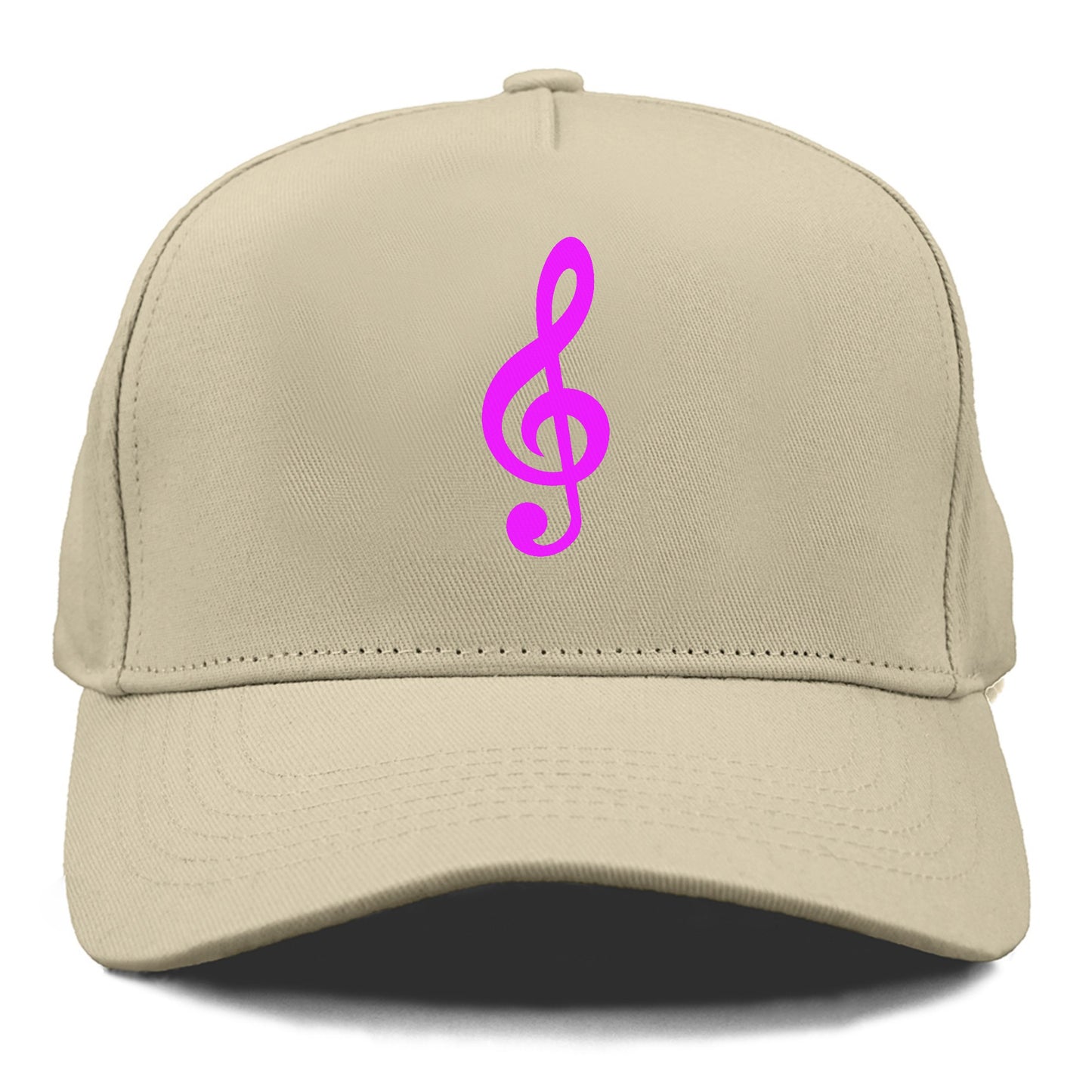 Retro 80s Music Note Purple Hat