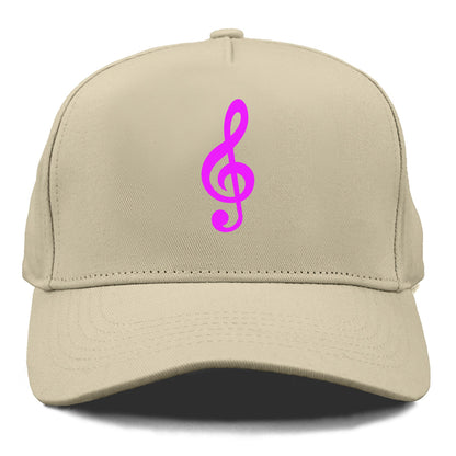 Retro 80s Music Note Purple Hat