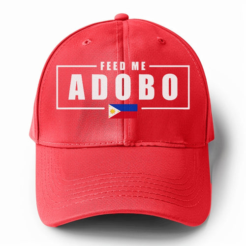 Feed Me Adobo Solid Color Baseball Cap