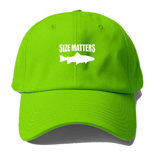 Size Matters Fishing Baseball Cap