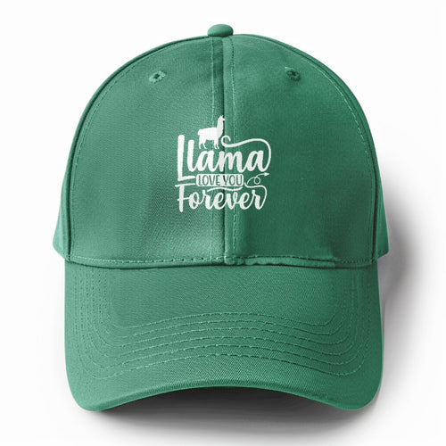 Llama Love You Forever 2 Solid Color Baseball Cap