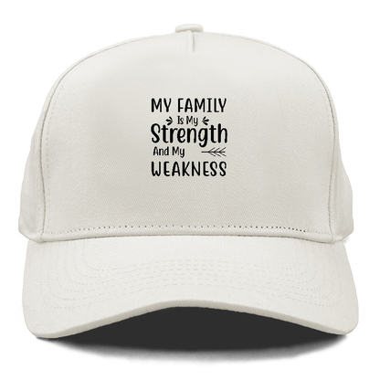 My family is my strength and my weakness Hat