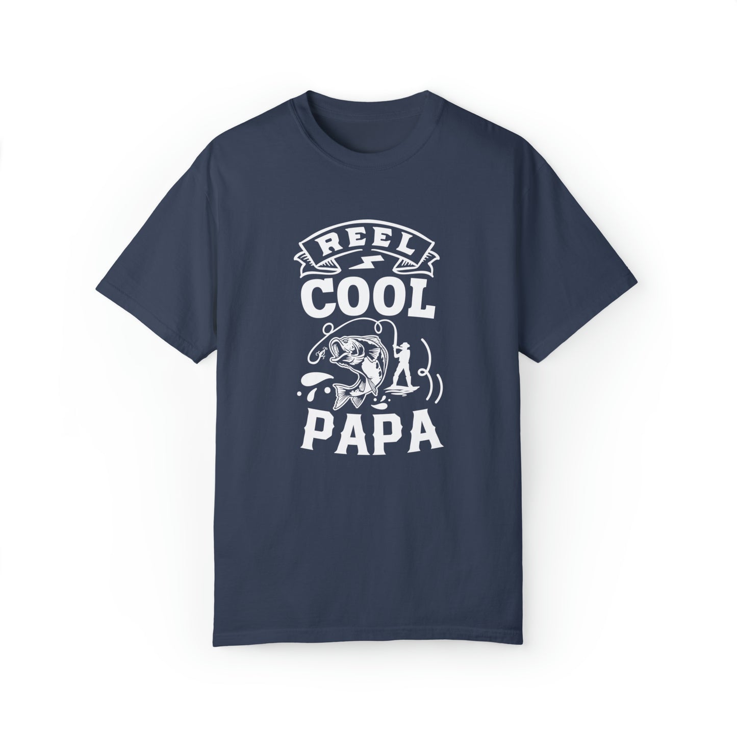 リールクールパパ：釣りをイメージしたスタイリッシュなお父さん用Tシャツ