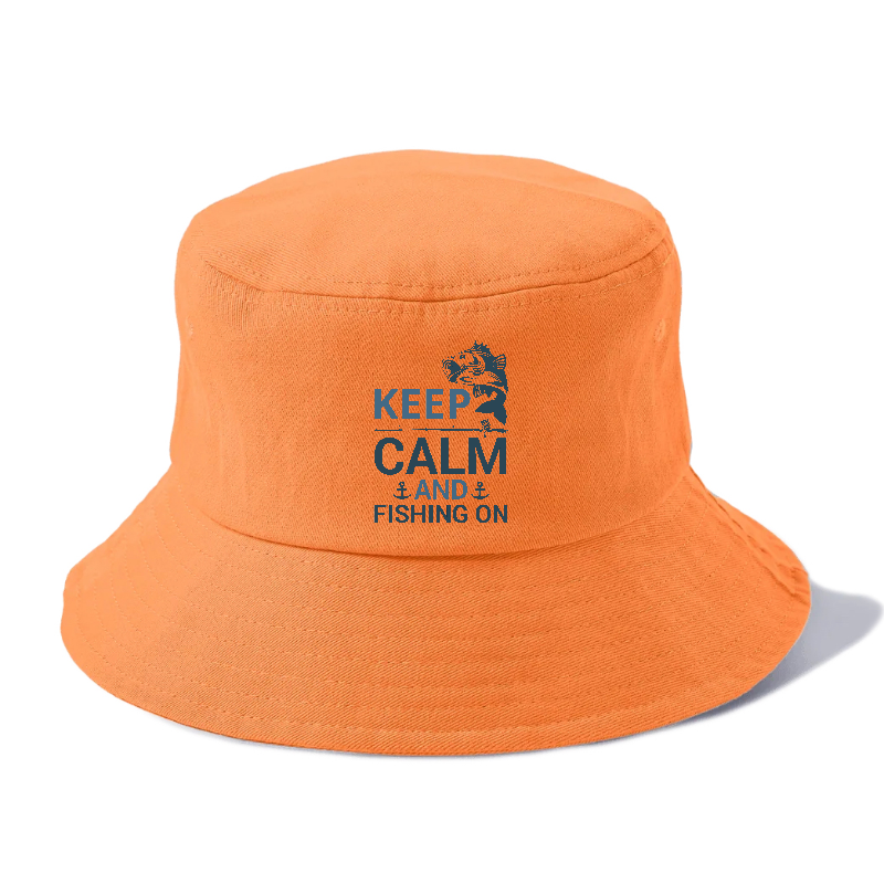 Keep calm and fishing on Hat