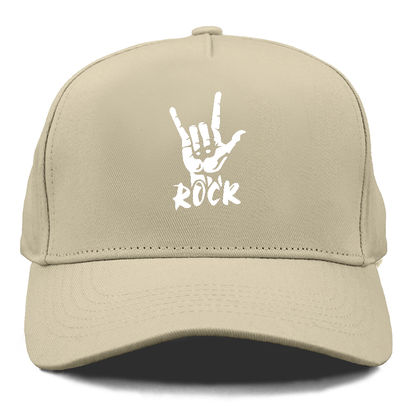 hand horns and rock Hat