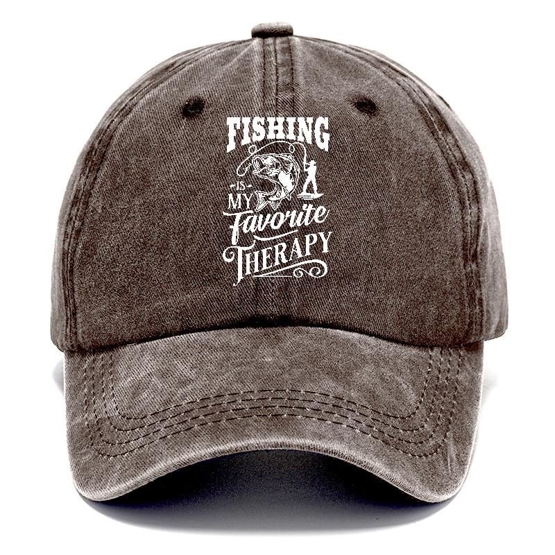 Fishing is my favorite therapy Hat