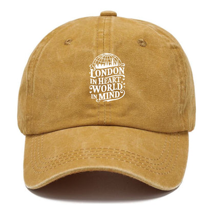 london in heart world in mind Hat