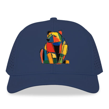 Colorful Abstract Bear Hat