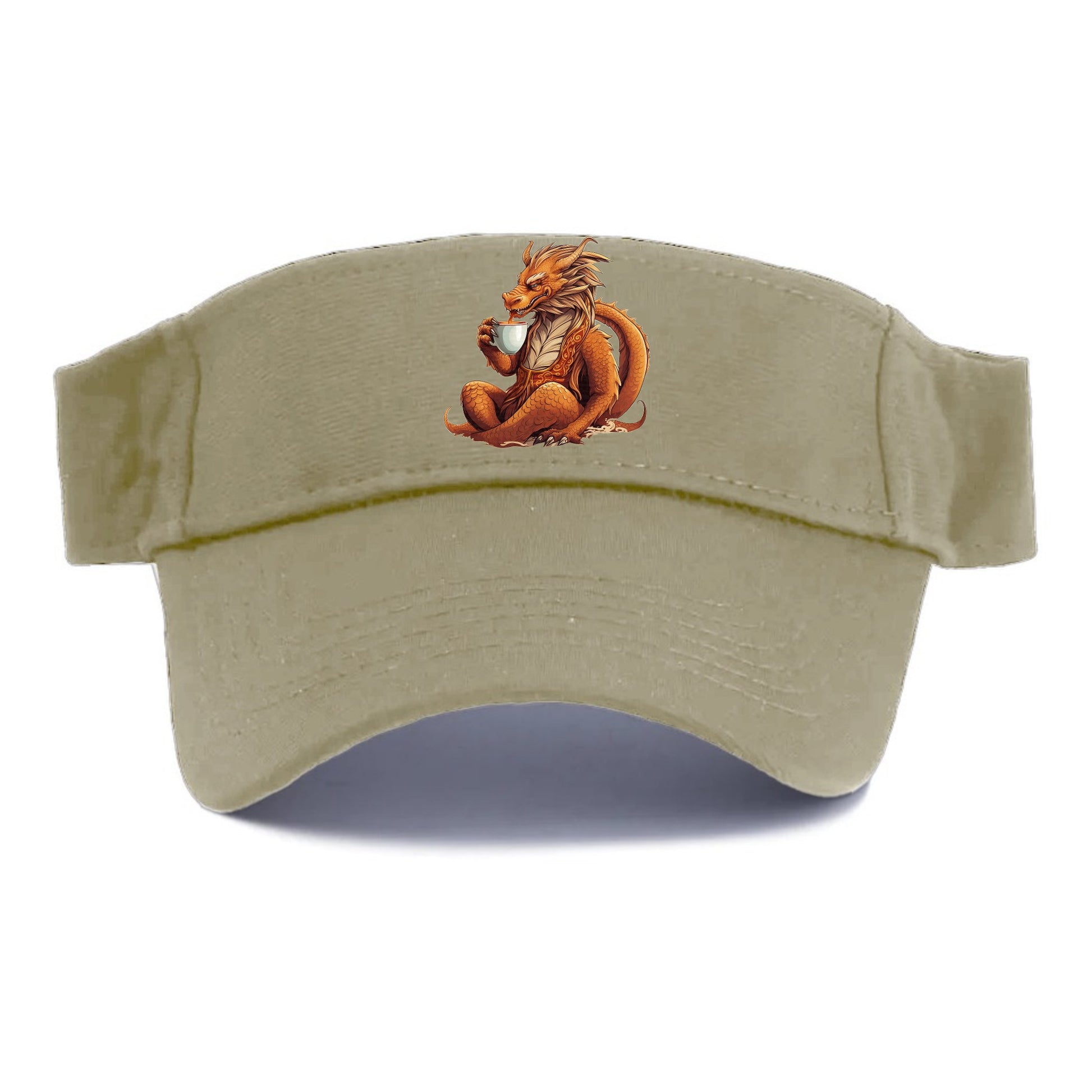 dragon drinking coffee Hat