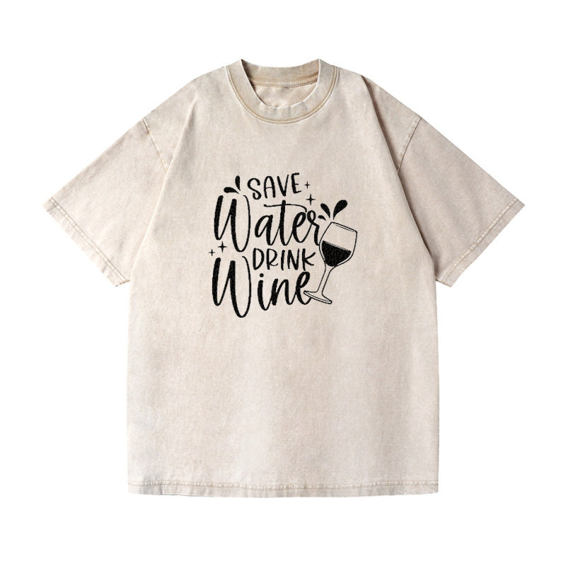 save water drink wine Hat