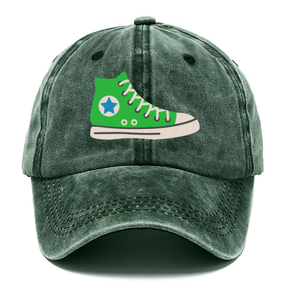 Retro 80s Converse Shoe Green Hat