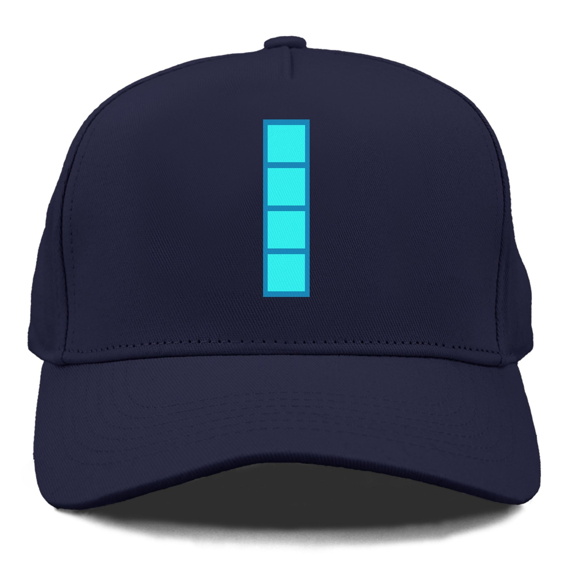 Retro 80s Tetris Blocks Blue Hat