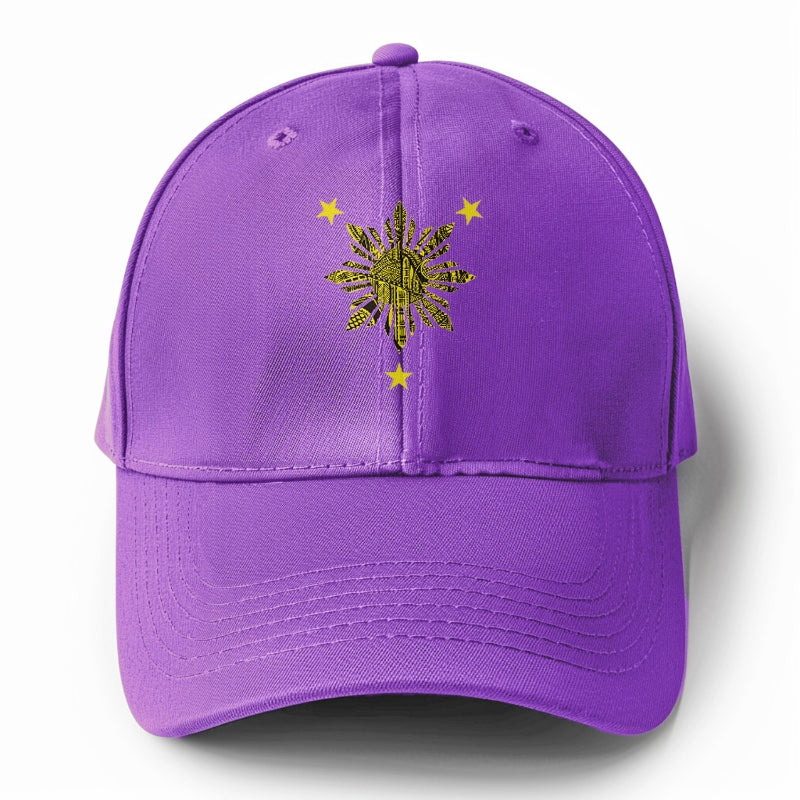 Filipino Cultural Sun Motif Hat