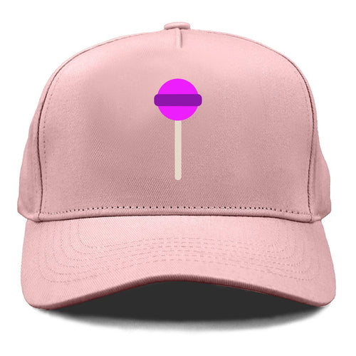 Retro 80s Lollipop Purple Cap