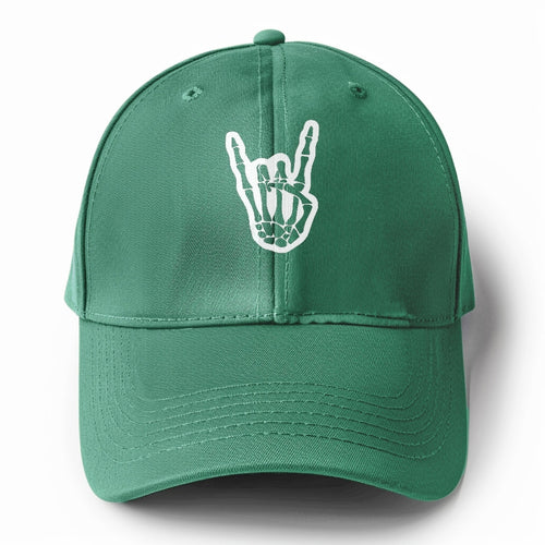 Hand Horns 3 Solid Color Baseball Cap