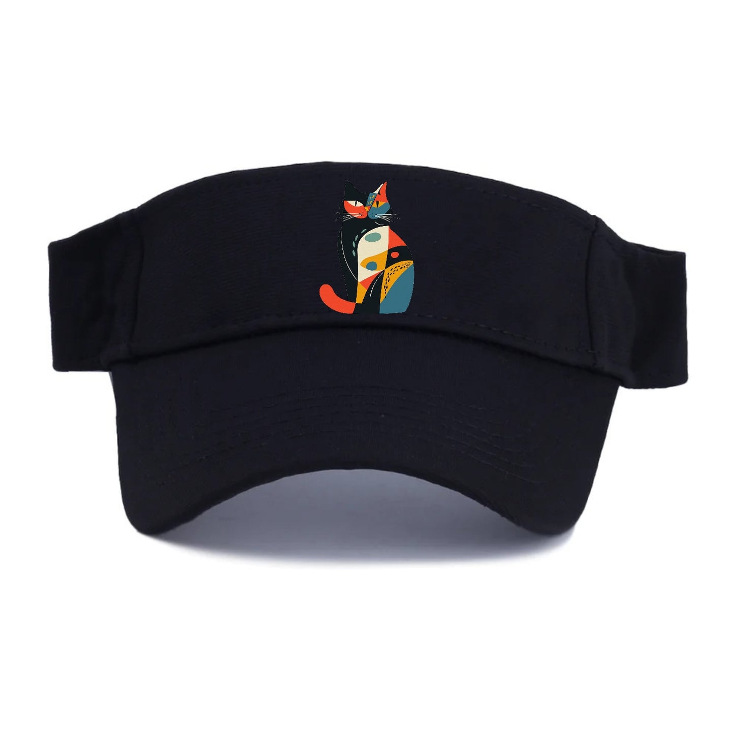 Abstract Elegance Colorful Cat Hat