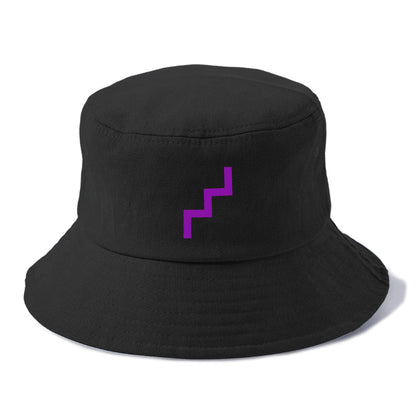 Retro 80s Zig Zag Purple Hat