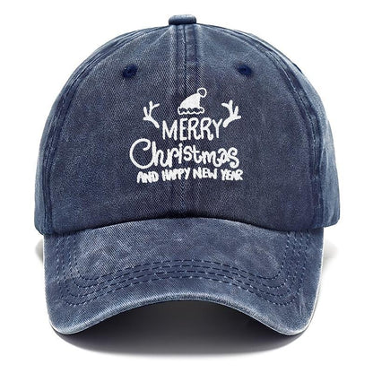 Merry Christmas And Happy New Year Hat