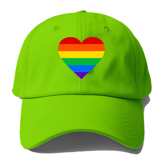 raindow heart Hat