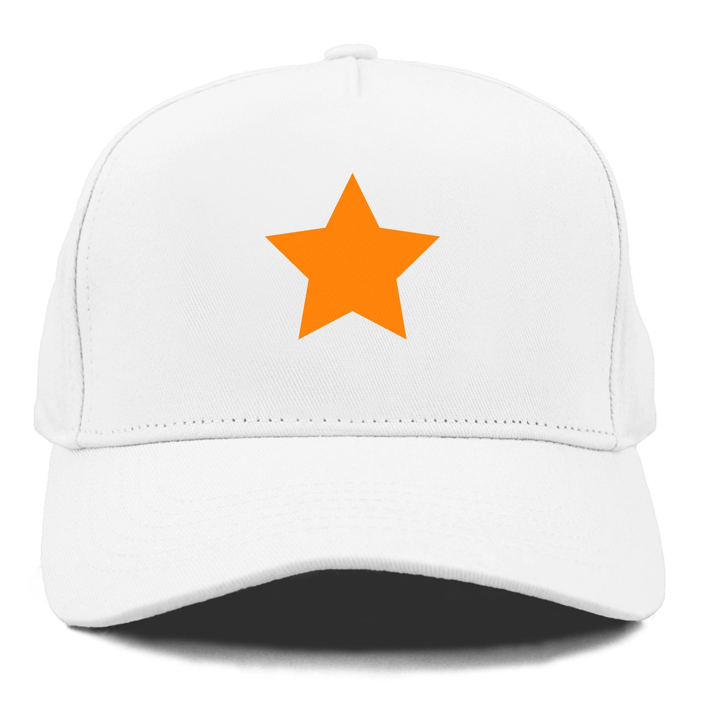 Retro 80s Star Orange Hat