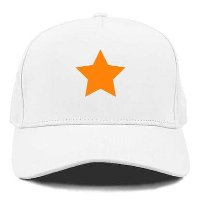 Retro 80s Star Orange Hat