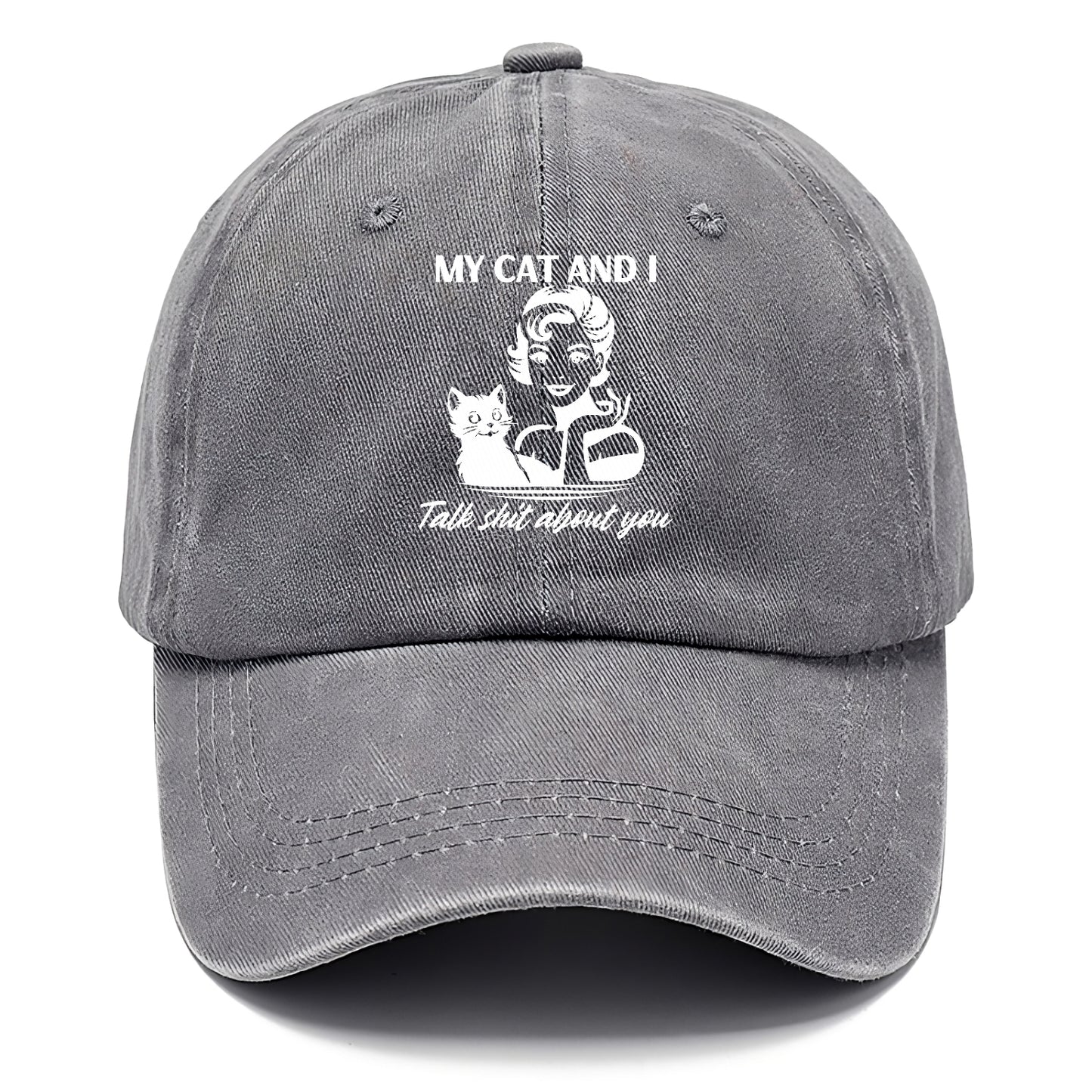 my cat and i talk shit about you 2 Hat