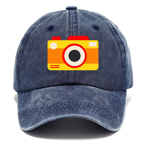 Retro 80s Camera Yellow Classic Cap