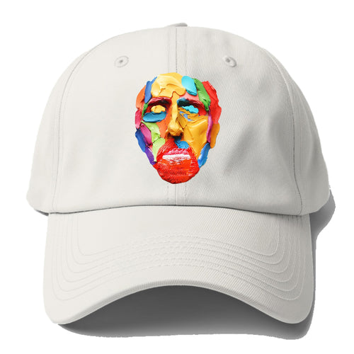 Color Splash Bold Expression Baseball Cap For Big Heads