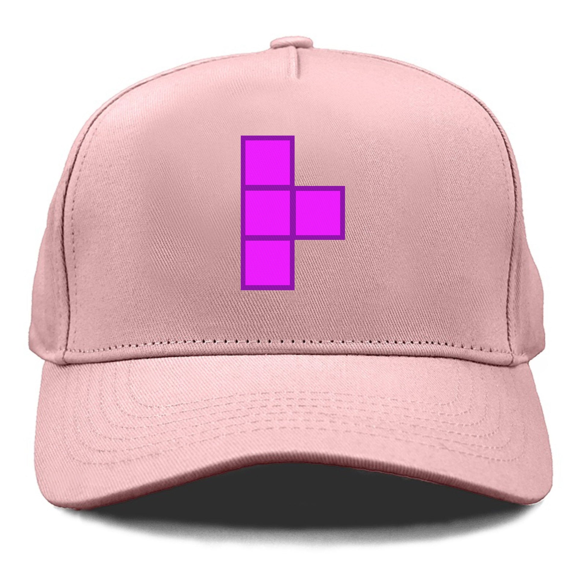 Retro 80s Tetris Blocks Purple Hat